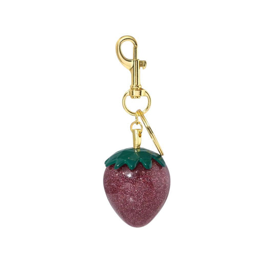 Golden Strawberry Charm
