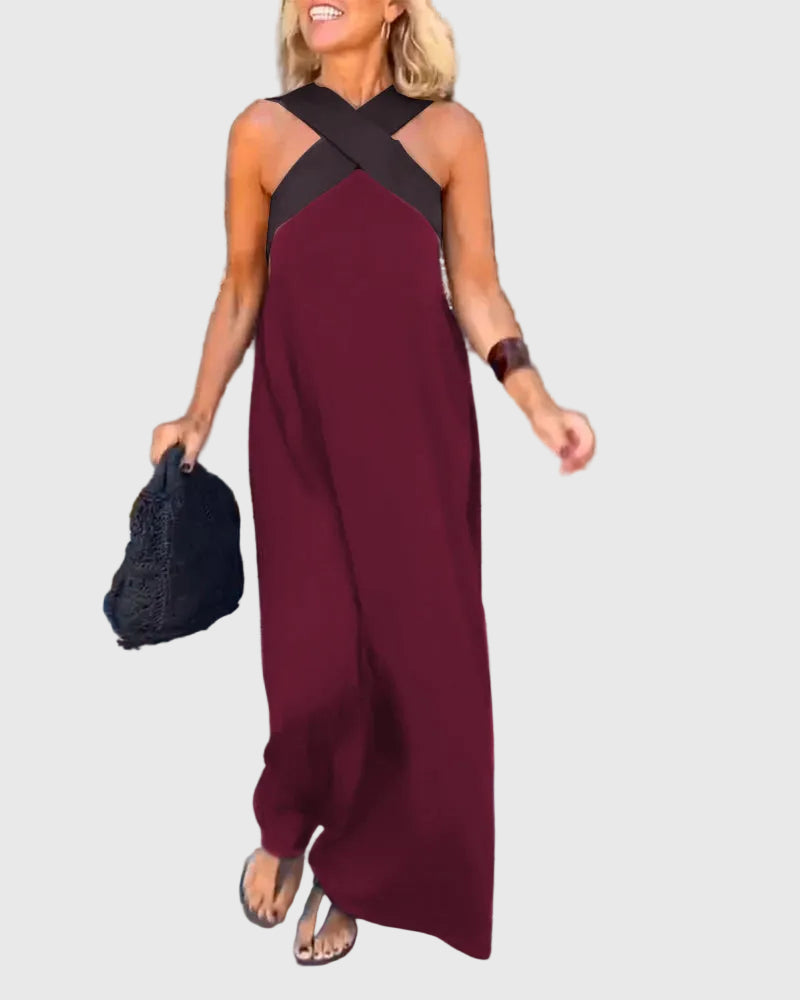 Elena | Elegant Fluid Maxi Dress