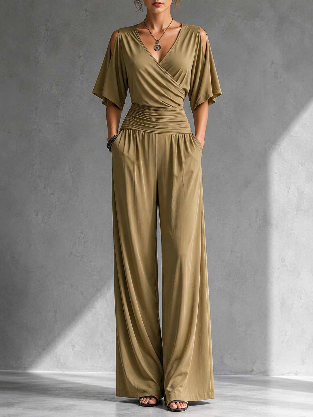 Bibiana Elegant V-Neck Jumpsuit