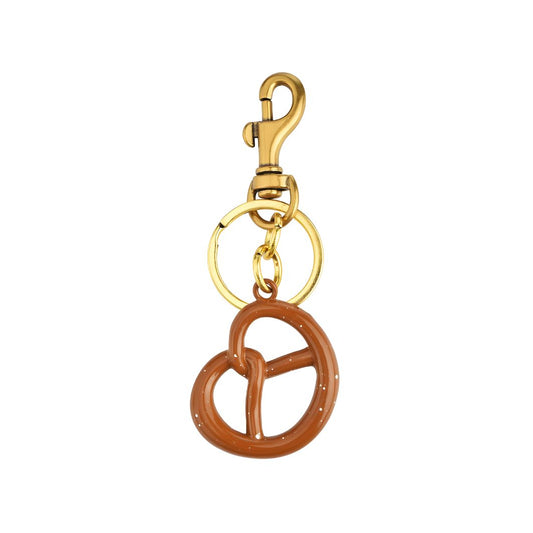 Golden Pretzel Keychain