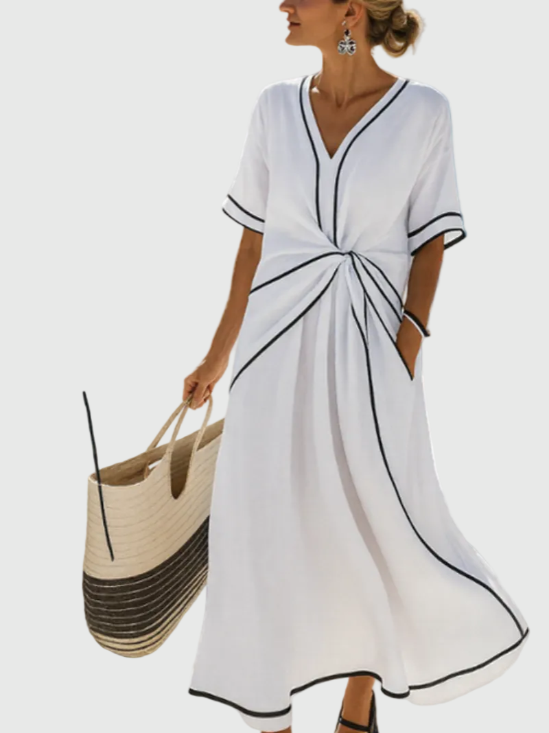 Helena | Draped Maxi Dress